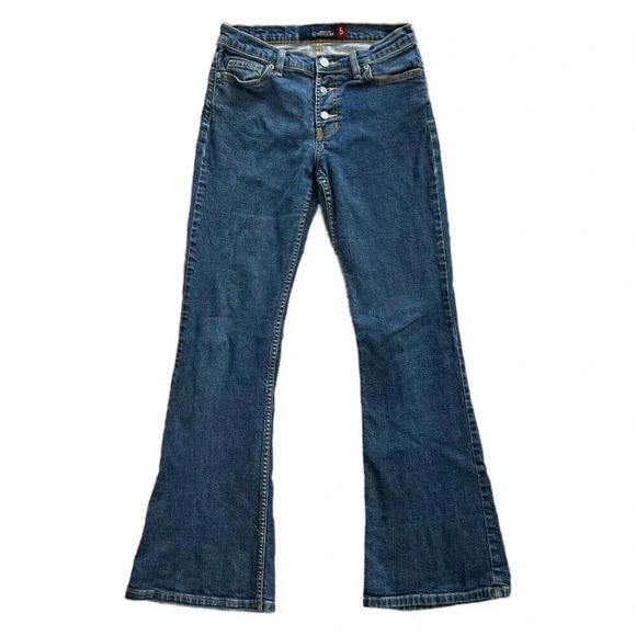 Roxy Jean Quicksilver Bell Bottom Flare Jeans 5 - Picture 1 of 5
